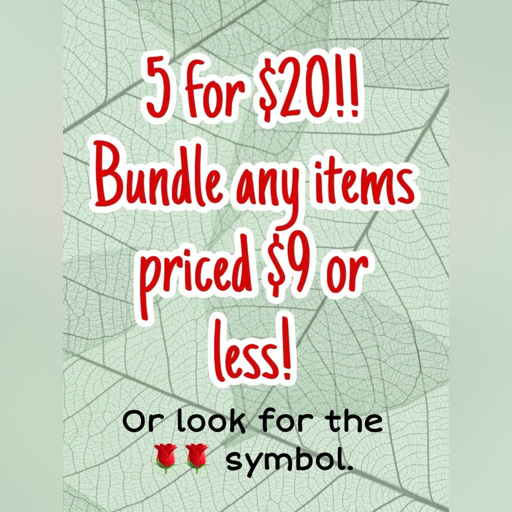 5 for $20!!